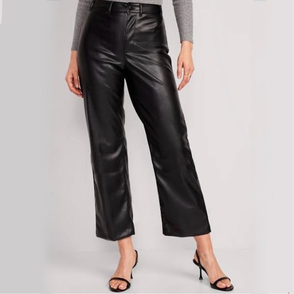 Anthropologie Pants - NWT Bleu Denim Anthropologie Black Faux Leather Pants